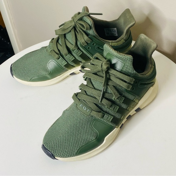 Adidas EQT Support ADV Olive Limited Edition Athletic Sneaker Shoe Womens Size 6 - Picture 3 of 12